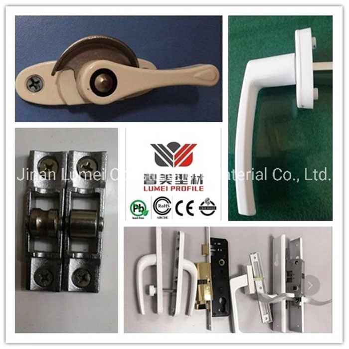 Casement or Sliding Hardwares/Accessories for PVC Profiles Windows and